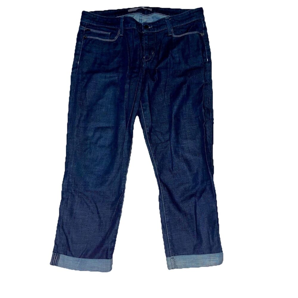 Joe's Socialite Kicker Capri Jeans Womens 31 12 Blue Geneveve Wash Dark Blue